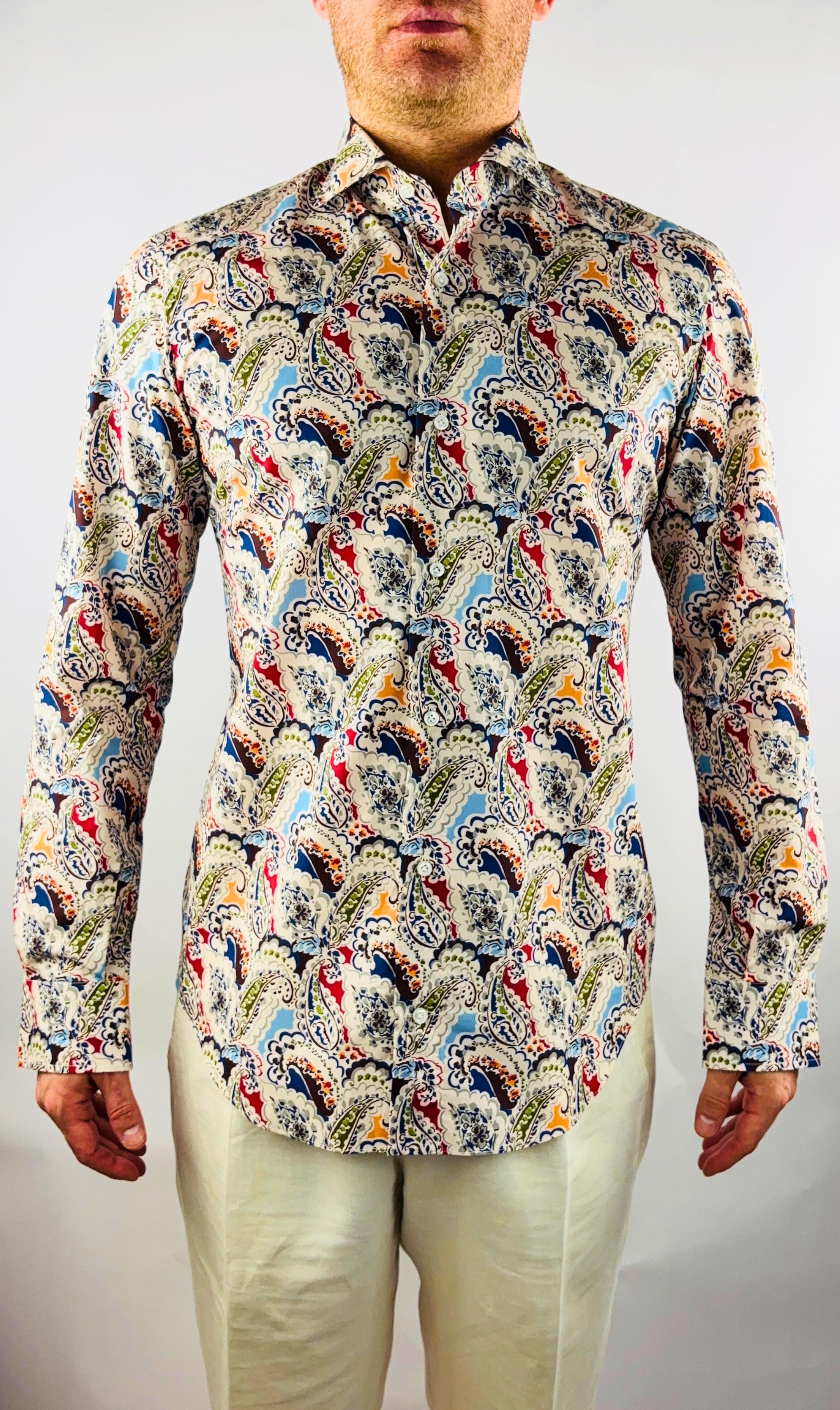 Super Slim Fit Shirt Paisley Sartoriali No. 14