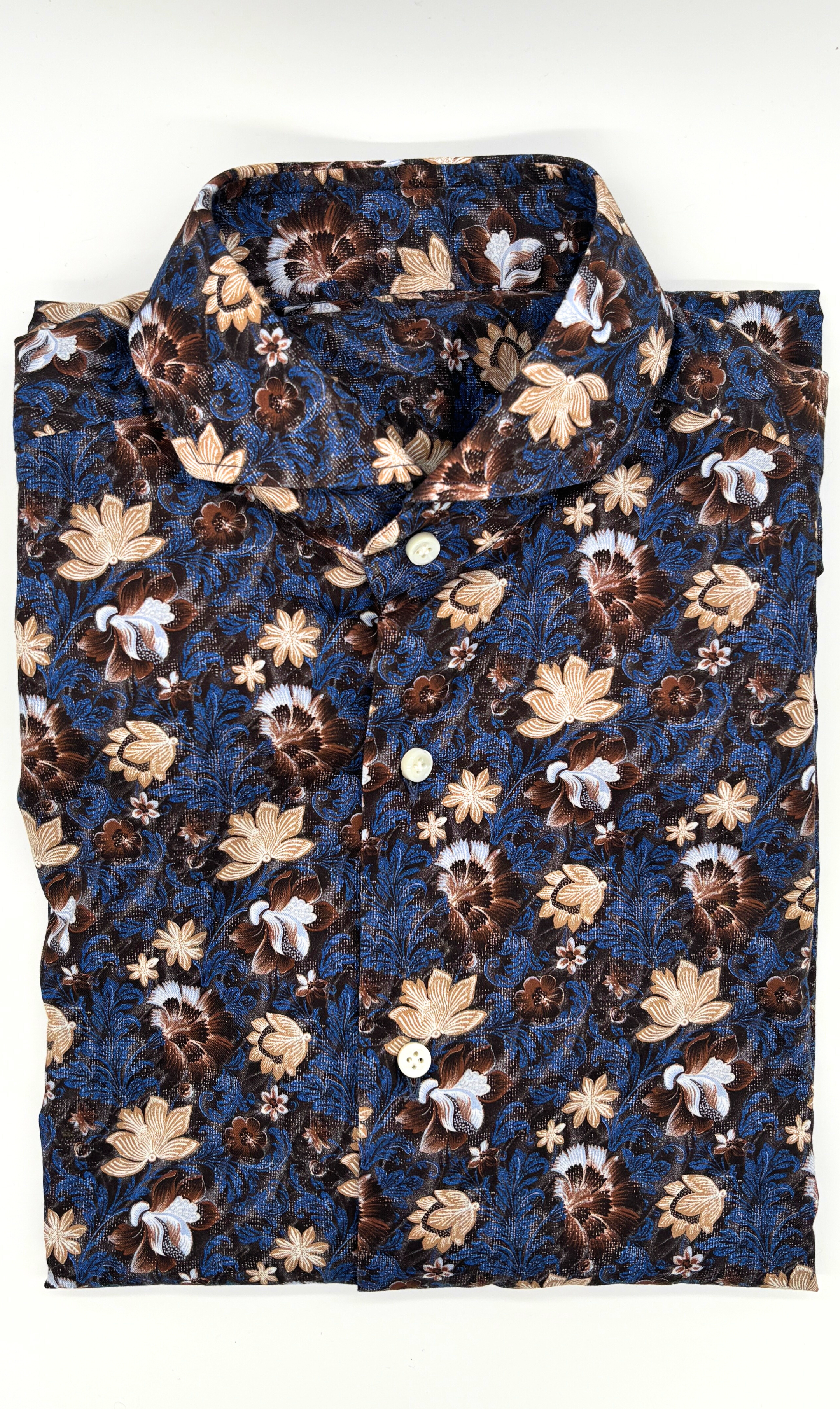 Herrenhemd Blumenmuster Regular Fit Sartoriali No. 18 - Sample
